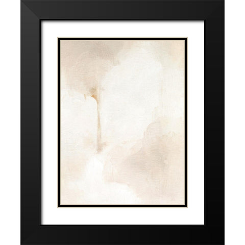 Neutral Glow I Black Modern Wood Framed Art Print with Double Matting by Caroline, Emma