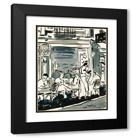 Aucoin de Larue III Black Modern Wood Framed Art Print with Double Matting by Wang, Melissa