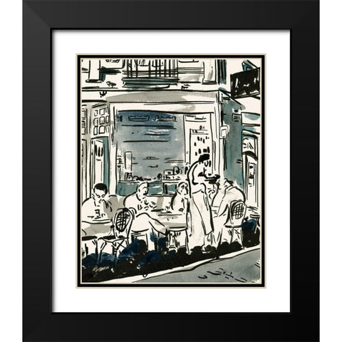 Aucoin de Larue III Black Modern Wood Framed Art Print with Double Matting by Wang, Melissa