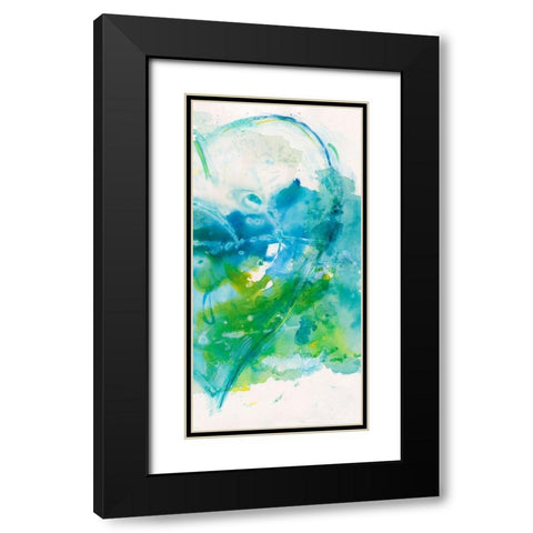 Broken Heart II Black Modern Wood Framed Art Print with Double Matting by Combs, Joyce