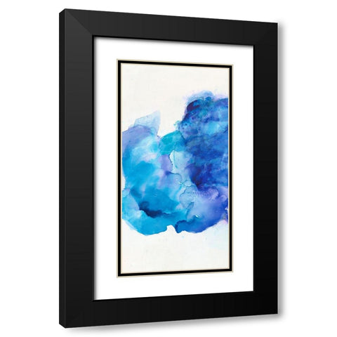 Waterscape I Black Modern Wood Framed Art Print with Double Matting by Combs, Joyce
