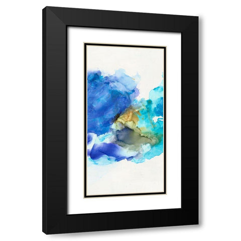 Waterscape II Black Modern Wood Framed Art Print with Double Matting by Combs, Joyce