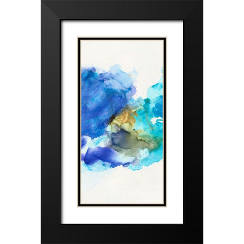 Waterscape II Black Modern Wood Framed Art Print with Double Matting by Combs, Joyce