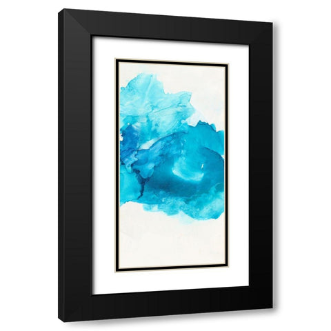 Waterscape III Black Modern Wood Framed Art Print with Double Matting by Combs, Joyce