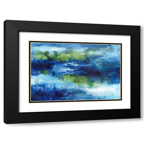Drift I Black Modern Wood Framed Art Print with Double Matting by Combs, Joyce
