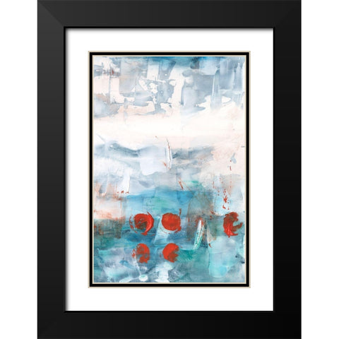 Connect the Pieces II Black Modern Wood Framed Art Print with Double Matting by Harper, Ethan