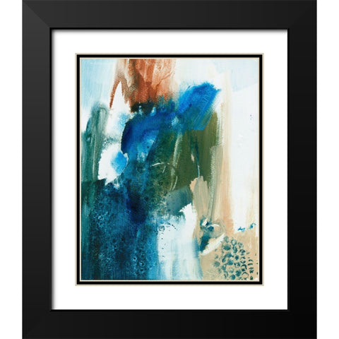 Foxy Friends II Black Modern Wood Framed Art Print with Double Matting by Combs, Joyce