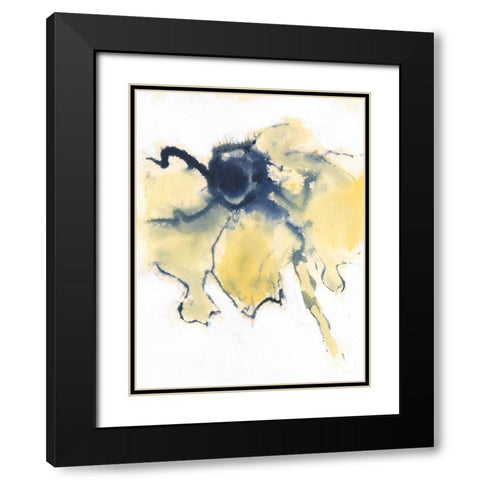 Blooms Taking Flight I Black Modern Wood Framed Art Print with Double Matting by Combs, Joyce