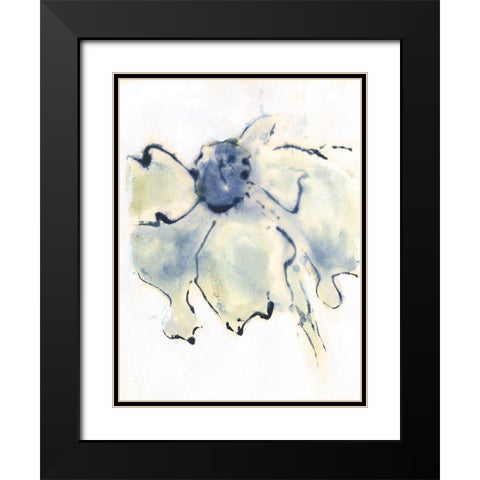 Blooms Taking Flight II Black Modern Wood Framed Art Print with Double Matting by Combs, Joyce