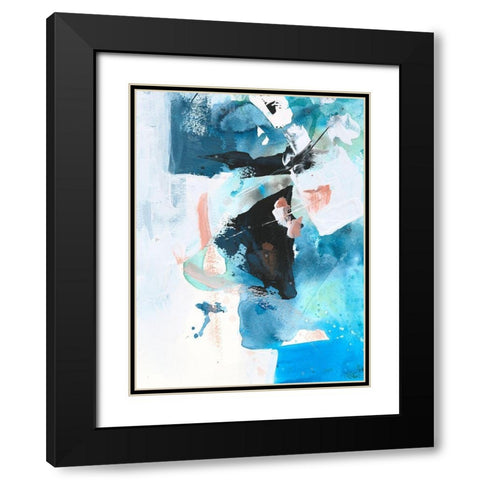 Evolving I Black Modern Wood Framed Art Print with Double Matting by Combs, Joyce
