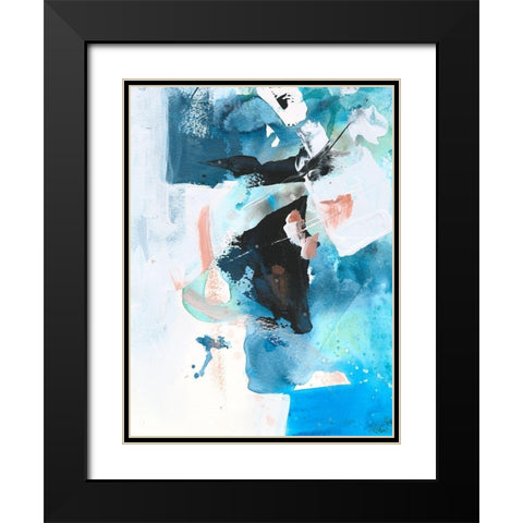 Evolving I Black Modern Wood Framed Art Print with Double Matting by Combs, Joyce