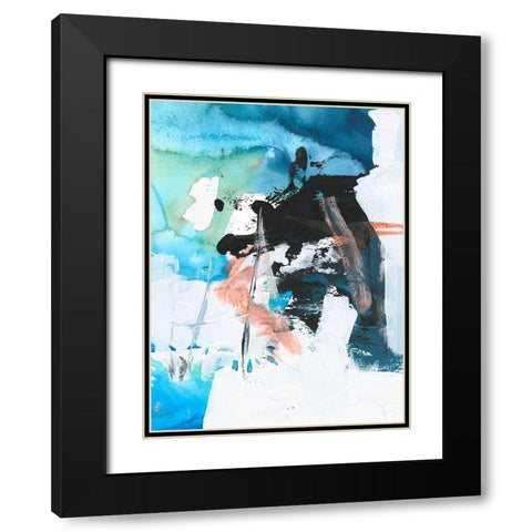 Evolving II Black Modern Wood Framed Art Print with Double Matting by Combs, Joyce