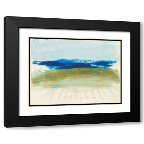 Mirages I Black Modern Wood Framed Art Print with Double Matting by Combs, Joyce