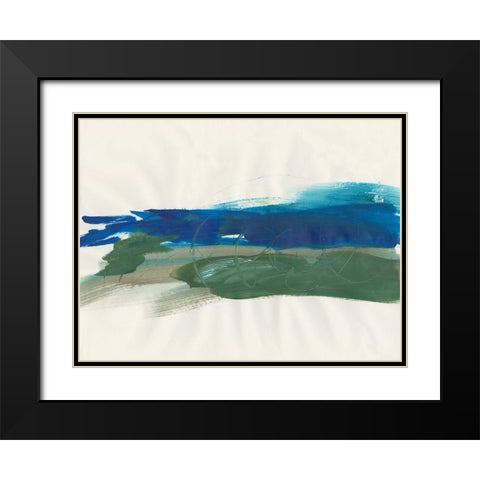 Mirages III Black Modern Wood Framed Art Print with Double Matting by Combs, Joyce