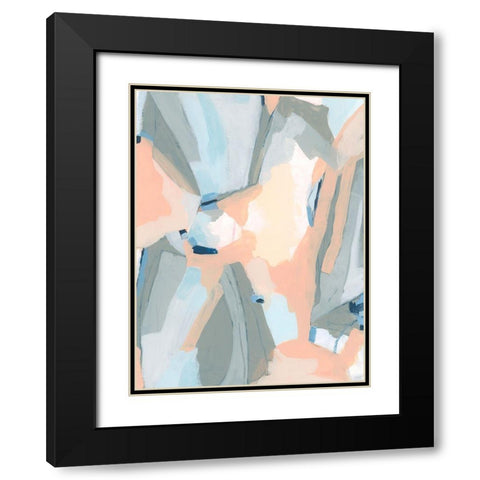 Pastel Cavern II Black Modern Wood Framed Art Print with Double Matting by Vess, June Erica
