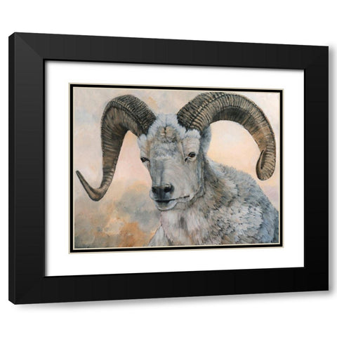 The Horns Have It II Black Modern Wood Framed Art Print with Double Matting by Winkler, Kathy