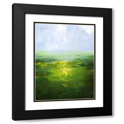 Wildflower Glow I Black Modern Wood Framed Art Print with Double Matting by Popp, Grace