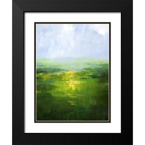 Wildflower Glow I Black Modern Wood Framed Art Print with Double Matting by Popp, Grace