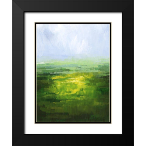 Wildflower Glow II Black Modern Wood Framed Art Print with Double Matting by Popp, Grace