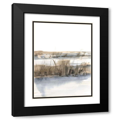 Blue-Grey Marsh III Black Modern Wood Framed Art Print with Double Matting by Harper, Ethan