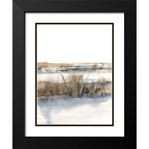 Blue-Grey Marsh III Black Modern Wood Framed Art Print with Double Matting by Harper, Ethan