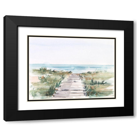 Ocean Access I Black Modern Wood Framed Art Print with Double Matting by Harper, Ethan