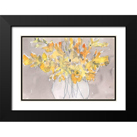 Day Dream Bouquet II Black Modern Wood Framed Art Print with Double Matting by Dixon, Samuel
