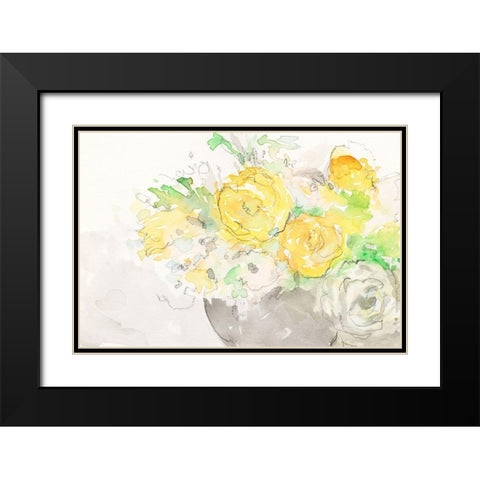 Summer Grace I Black Modern Wood Framed Art Print with Double Matting by Dixon, Samuel