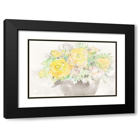 Summer Grace II Black Modern Wood Framed Art Print with Double Matting by Dixon, Samuel