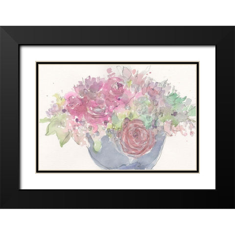 Floral Dreamy I Black Modern Wood Framed Art Print with Double Matting by Dixon, Samuel