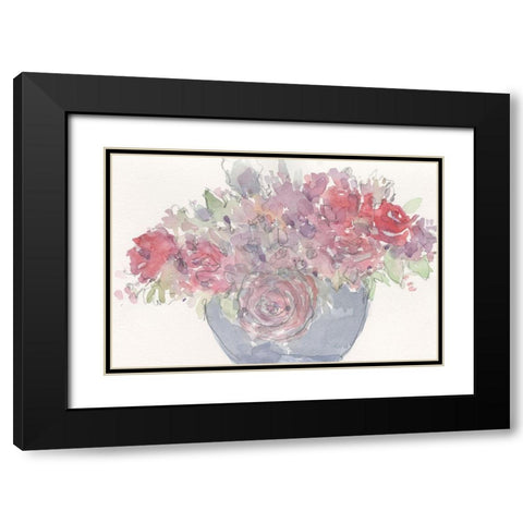 Floral Dreamy II Black Modern Wood Framed Art Print with Double Matting by Dixon, Samuel