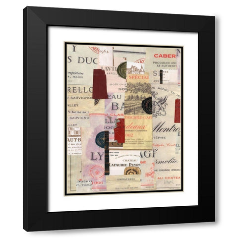 Wine Memento Mori II Black Modern Wood Framed Art Print with Double Matting by Dixon, Samuel