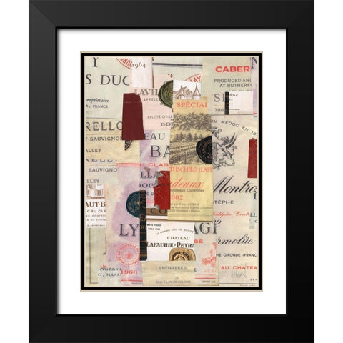 Wine Memento Mori II Black Modern Wood Framed Art Print with Double Matting by Dixon, Samuel