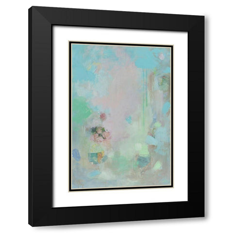 Pastel Whimsy I Black Modern Wood Framed Art Print with Double Matting by Iafrate, Sandra
