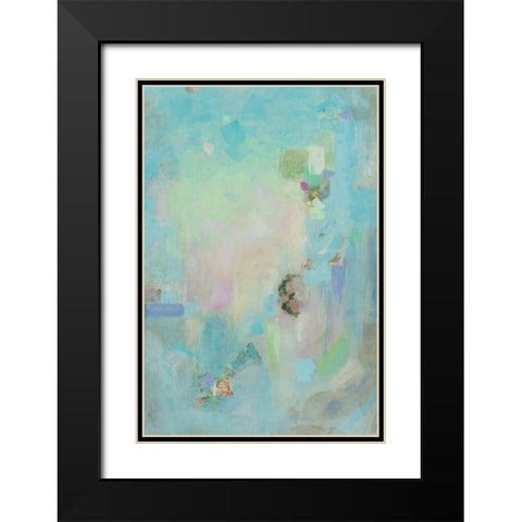 Pastel Whimsy II Black Modern Wood Framed Art Print with Double Matting by Iafrate, Sandra