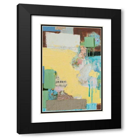 Collected Things III Black Modern Wood Framed Art Print with Double Matting by Iafrate, Sandra