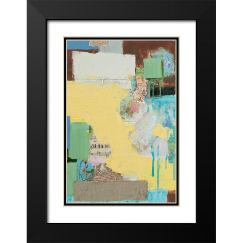 Collected Things III Black Modern Wood Framed Art Print with Double Matting by Iafrate, Sandra
