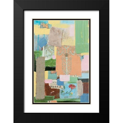 Collected Things IV Black Modern Wood Framed Art Print with Double Matting by Iafrate, Sandra