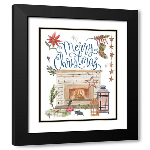 O Holy Night I Black Modern Wood Framed Art Print with Double Matting by Wang, Melissa