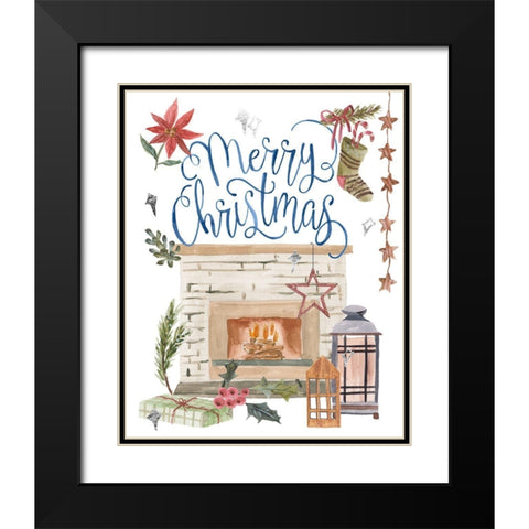 O Holy Night I Black Modern Wood Framed Art Print with Double Matting by Wang, Melissa