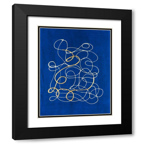 Adagio I Black Modern Wood Framed Art Print with Double Matting by Lam, Vanna
