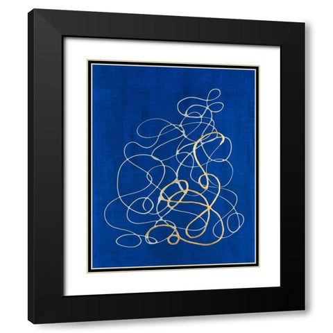 Adagio II Black Modern Wood Framed Art Print with Double Matting by Lam, Vanna