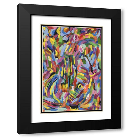 Scram II Black Modern Wood Framed Art Print with Double Matting by Galapon, Nikki