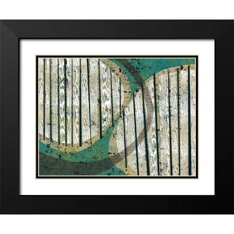 Texture Play I Black Modern Wood Framed Art Print with Double Matting by Galapon, Nikki