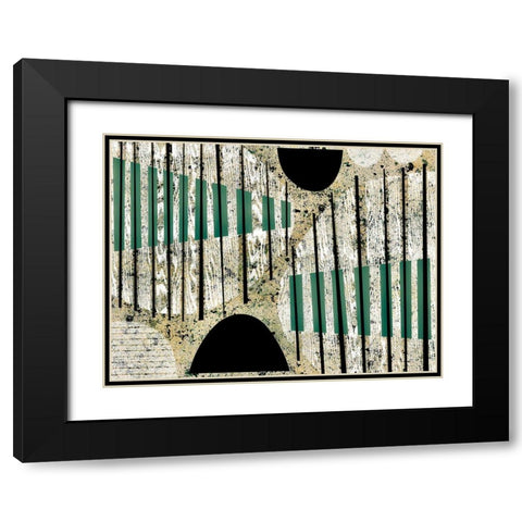 Texture Play II Black Modern Wood Framed Art Print with Double Matting by Galapon, Nikki