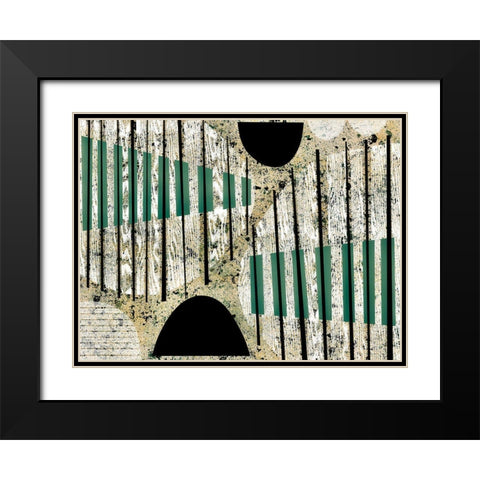 Texture Play II Black Modern Wood Framed Art Print with Double Matting by Galapon, Nikki