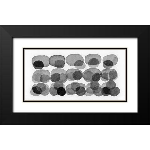 Aureole II Black Modern Wood Framed Art Print with Double Matting by Galapon, Nikki