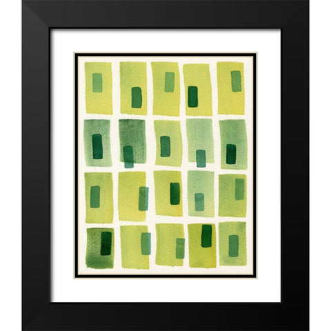 Olive Stack II Black Modern Wood Framed Art Print with Double Matting by Galapon, Nikki