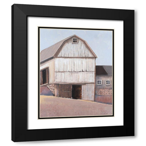 Barn Textures I Black Modern Wood Framed Art Print with Double Matting by OToole, Tim