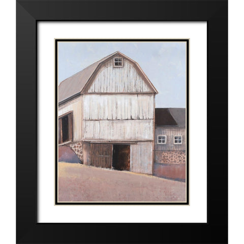 Barn Textures I Black Modern Wood Framed Art Print with Double Matting by OToole, Tim